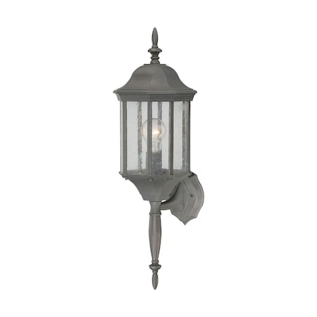Hawthorne 1Light Outdoor Wall Lantern In Painted Bronze